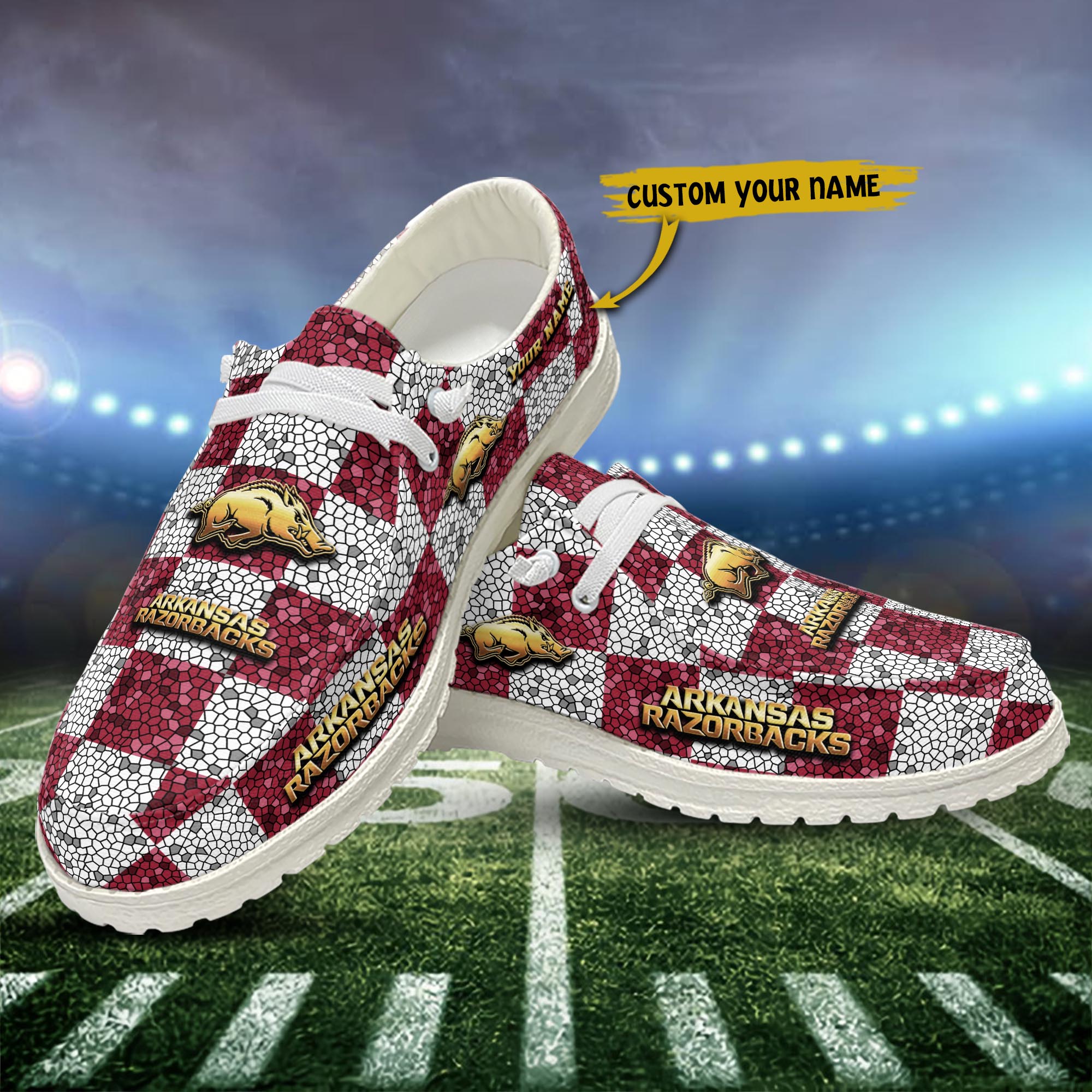 Arkansas Razorbacks Personalized Hey Dude Shoes For Men And Women ST15231