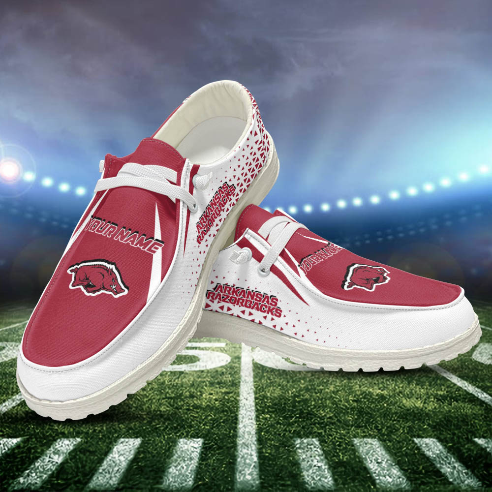 Arkansas Razorbacks Personalized Hey Dude Shoes For Men And Women ST15480