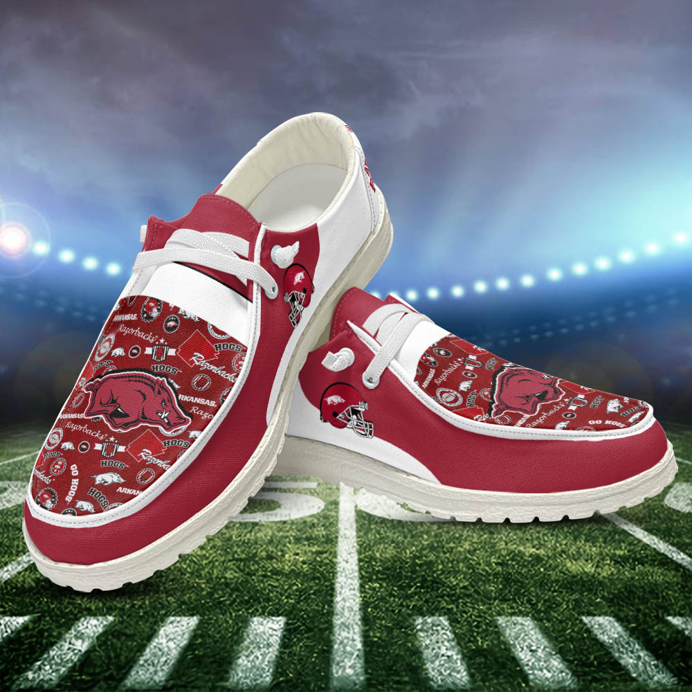 Arkansas Razorbacks Personalized Hey Dude Shoes For Men And Women ST15585