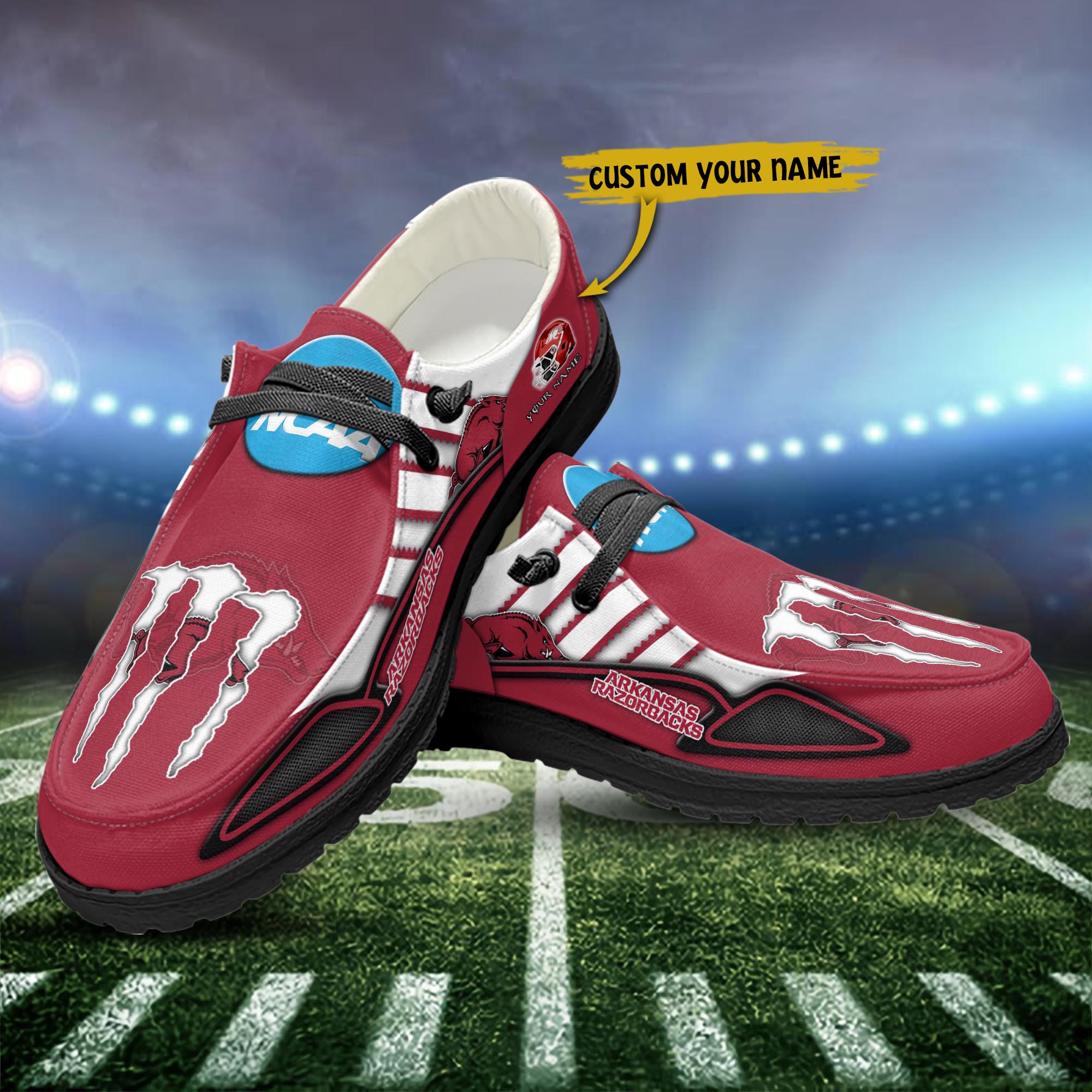 Arkansas Razorbacks Personalized Hey Dude Shoes For Men And Women ST15602