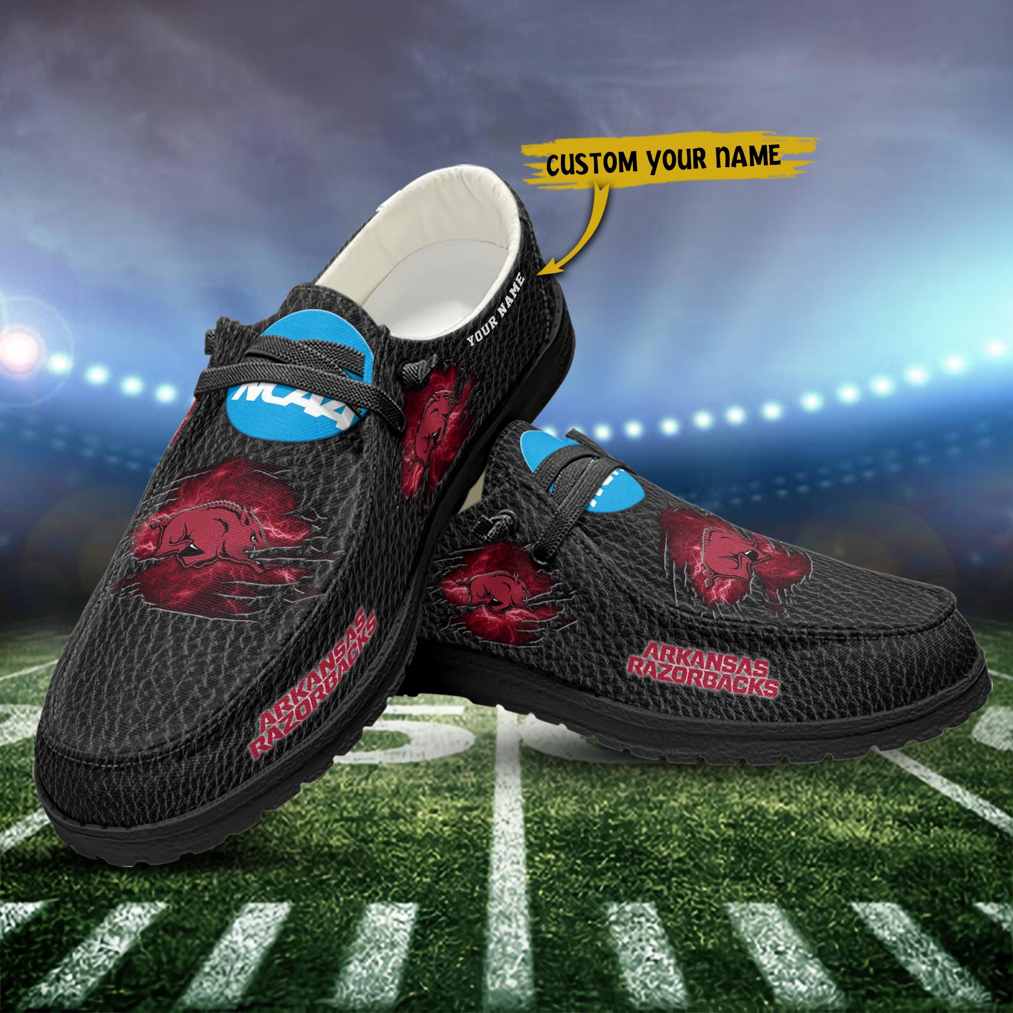 Arkansas Razorbacks Personalized Hey Dude Shoes For Men And Women ST15654