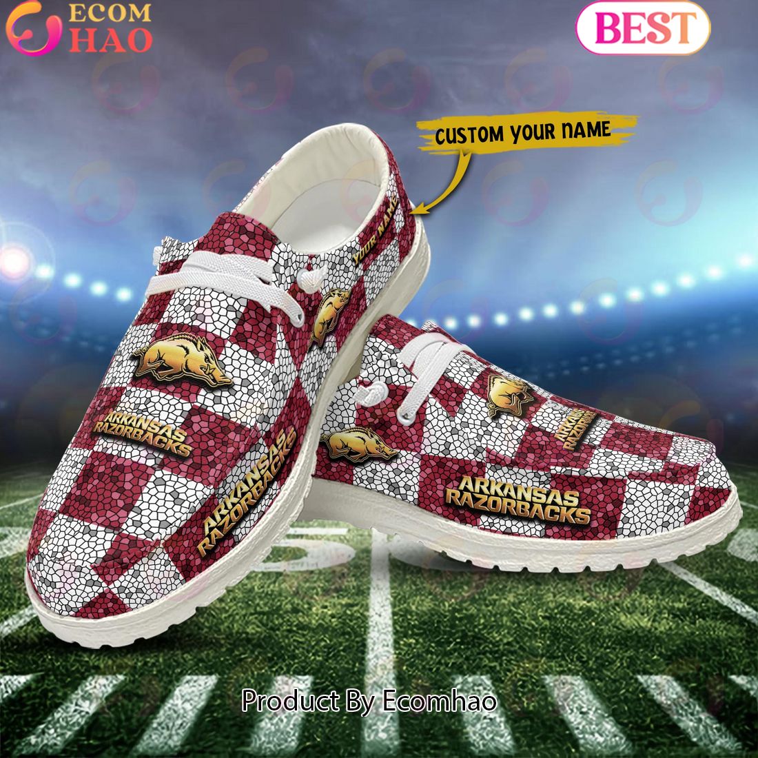 Arkansas Razorbacks Personalized Hey Dude Shoes For Men And Women ST4240