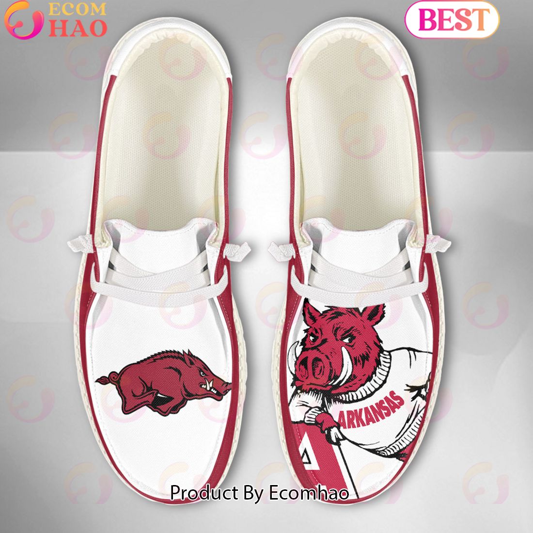 Arkansas Razorbacks Personalized Hey Dude Shoes For Men And Women ST4449