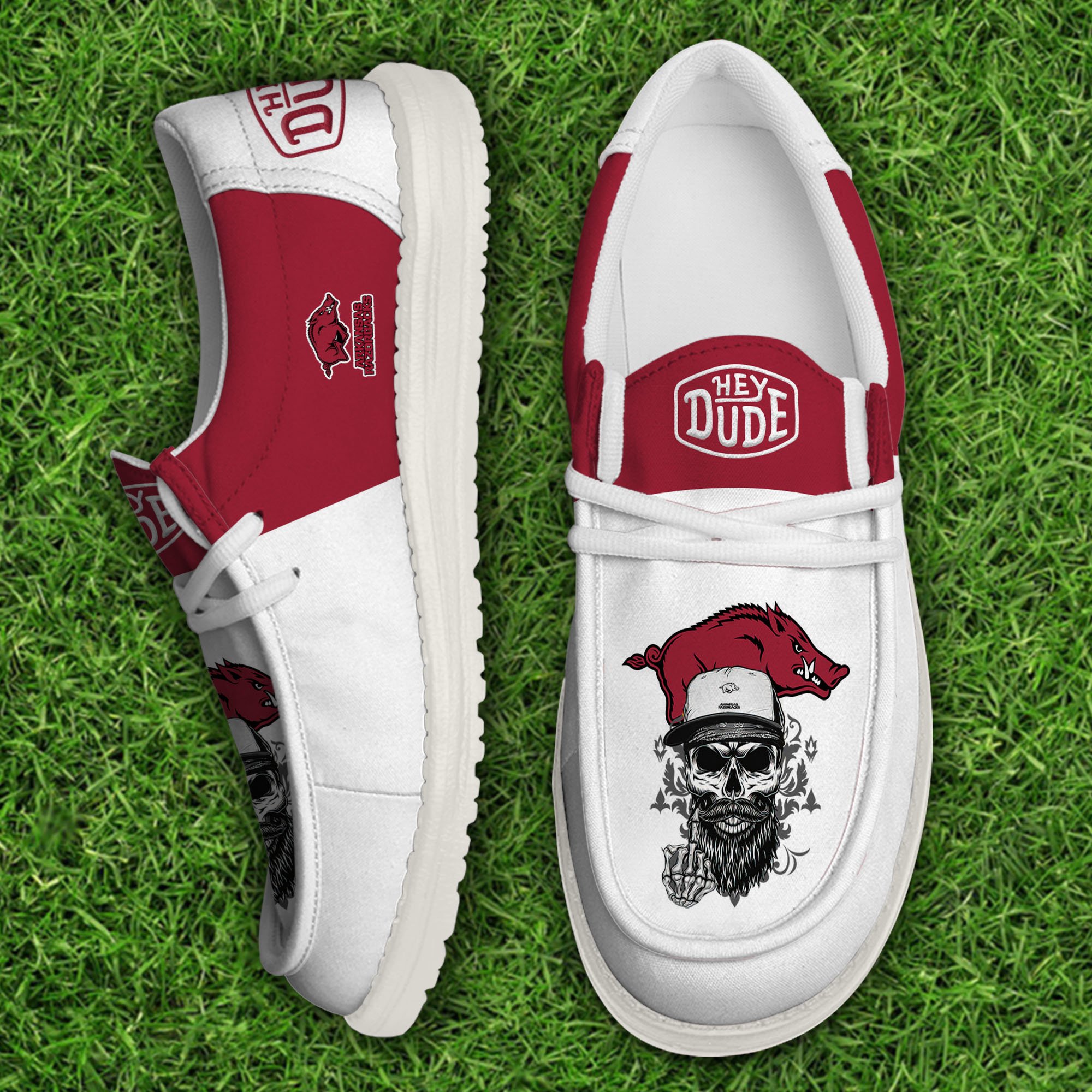 Arkansas Razorbacks Personalized Hey Dude Shoes For Men And Women ST4991