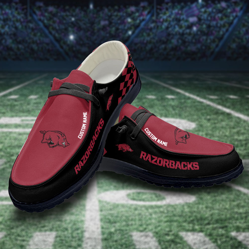 Arkansas Razorbacks Personalized Hey Dude Shoes For Men And Women ST5521