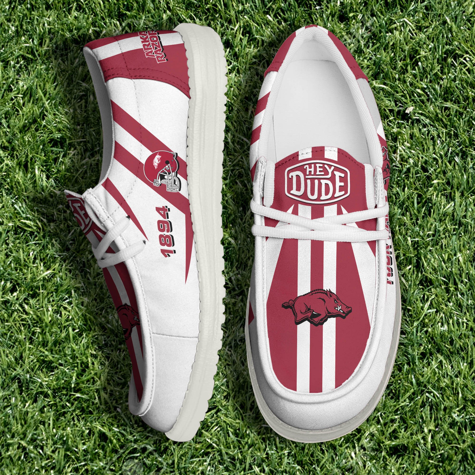 Arkansas Razorbacks Personalized Hey Dude Shoes For Men And Women ST8991