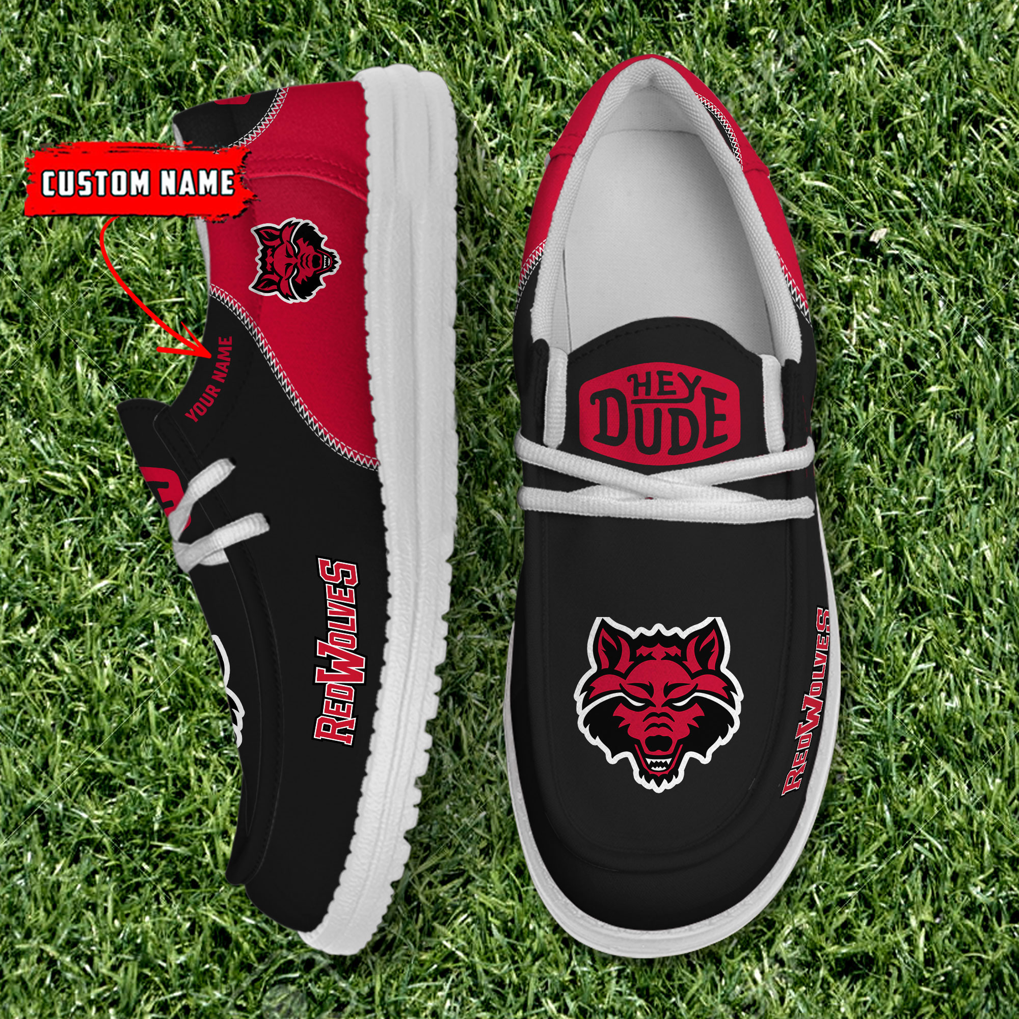 Arkansas State Red Wolves Personalized Hey Dude Shoes For Men And Women ST5475