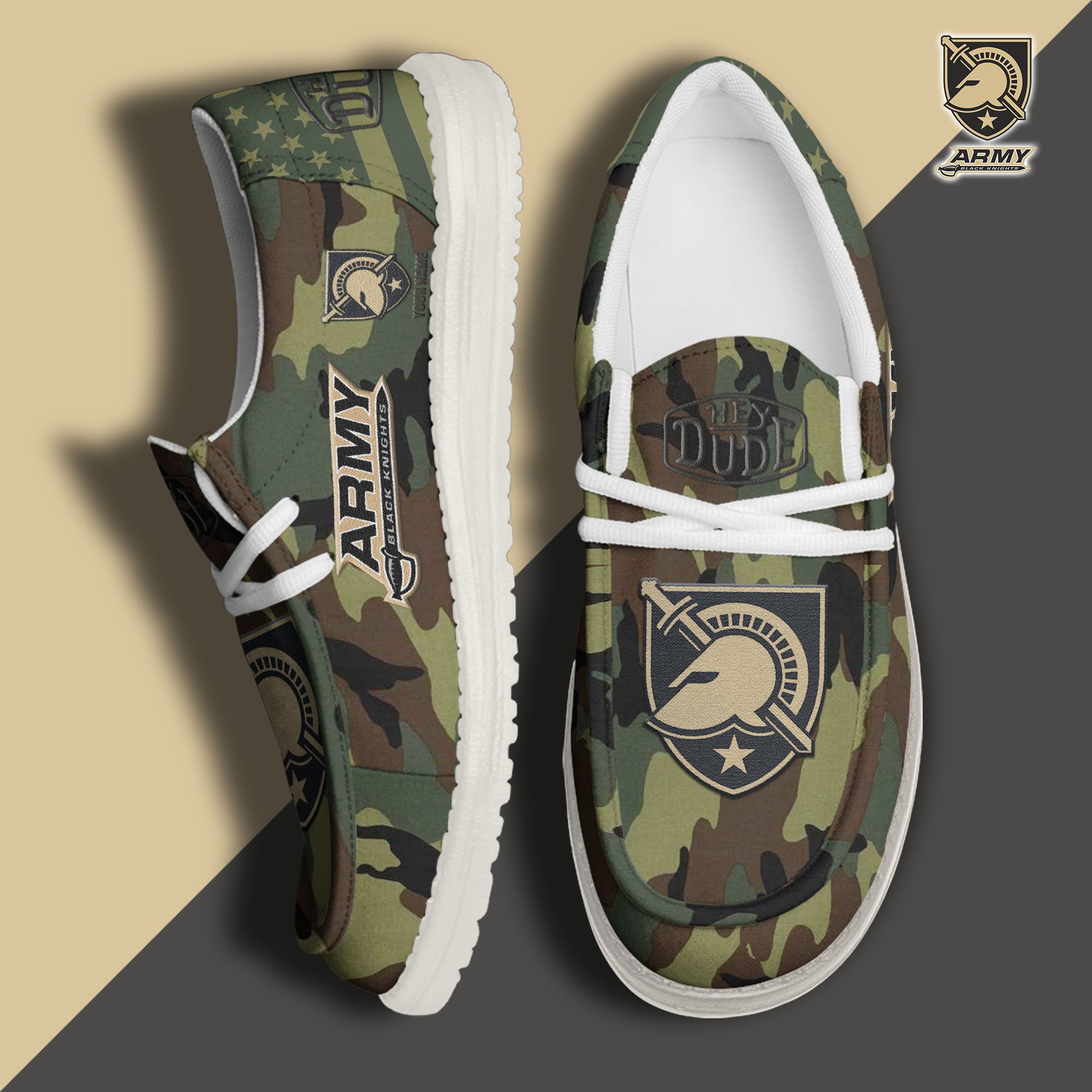 Army Black Knights Personalized Hey Dude Shoes For Men And Women ST8077
