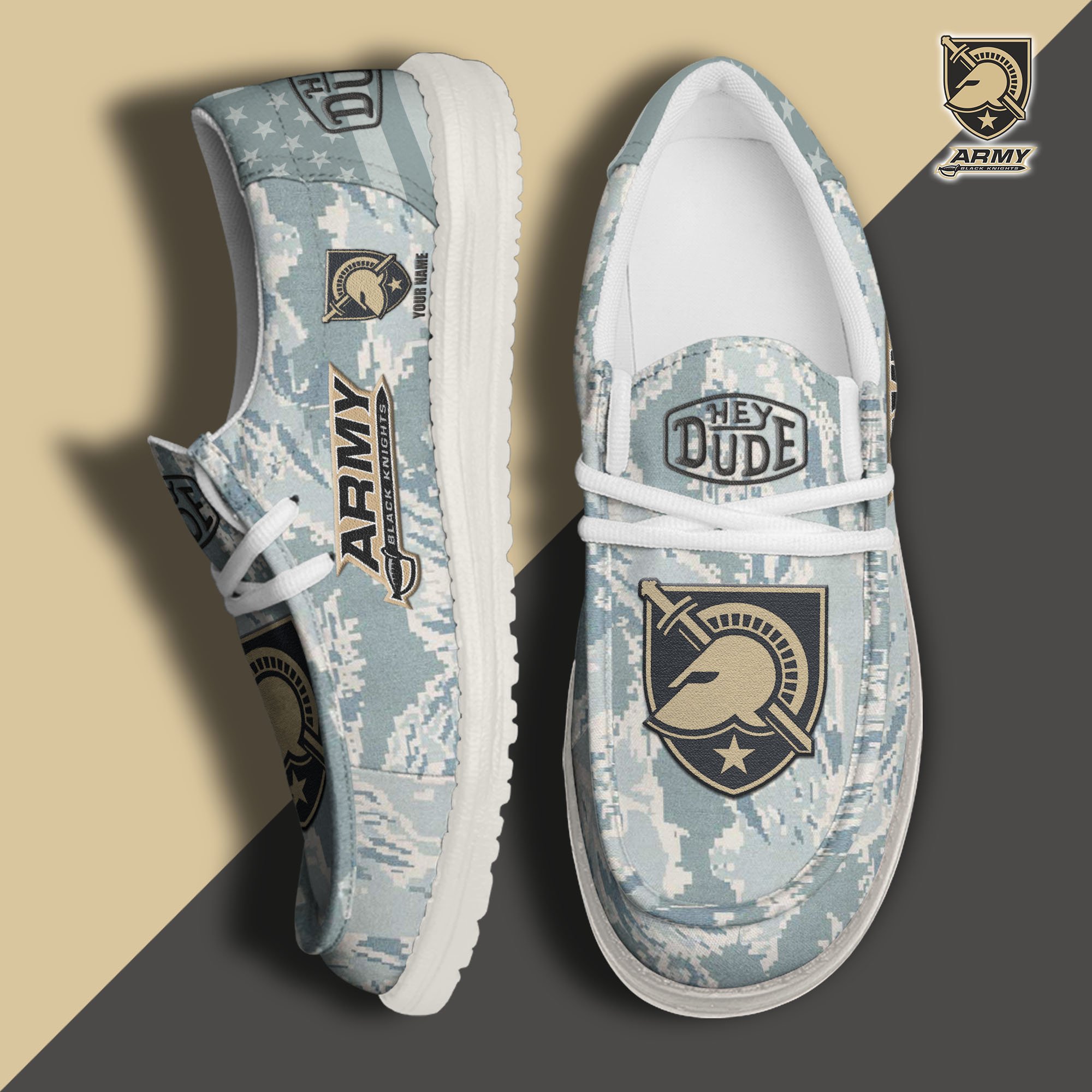Army Black Knights Personalized Hey Dude Shoes For Men And Women ST8341