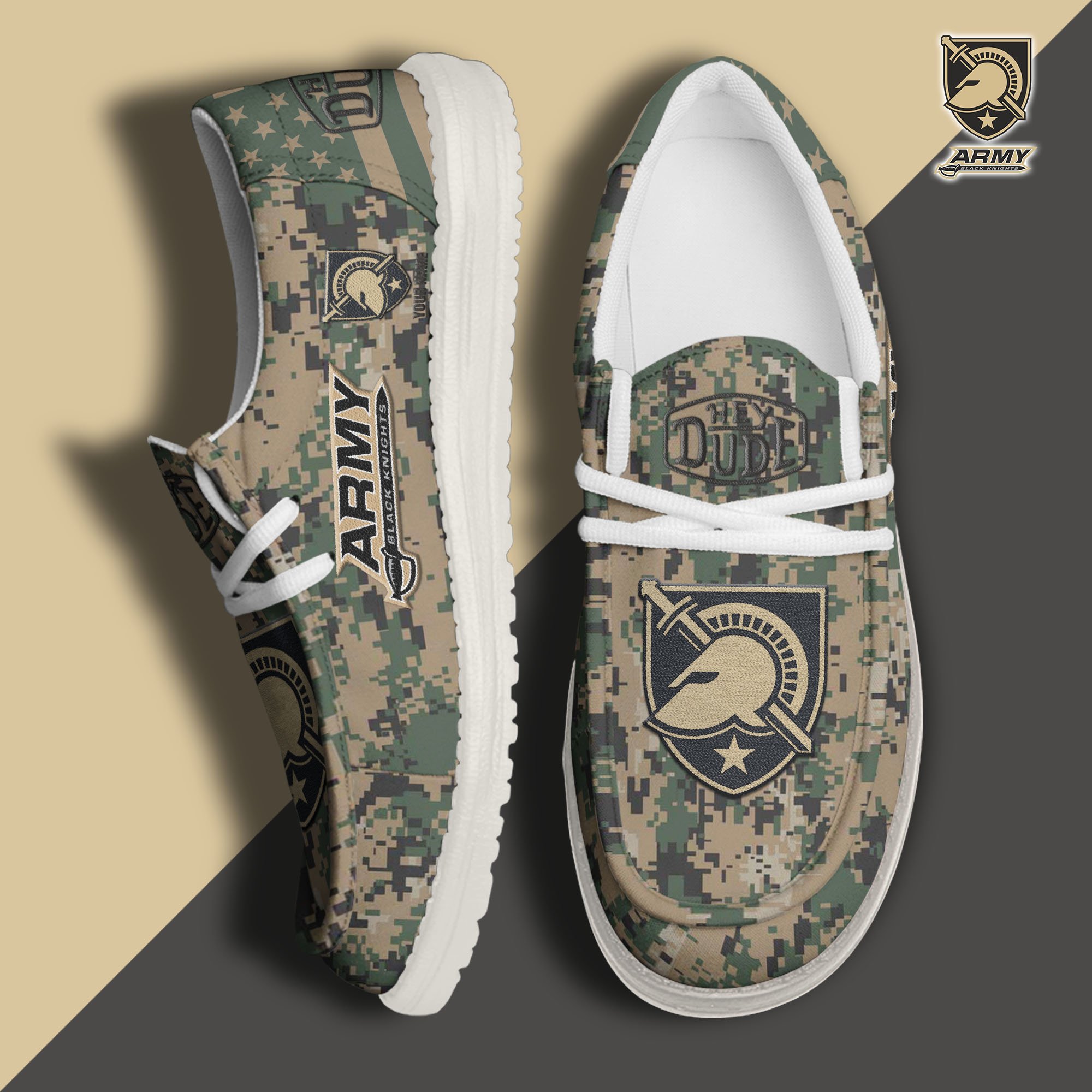 Army Black Knights Personalized Hey Dude Shoes For Men And Women ST8430
