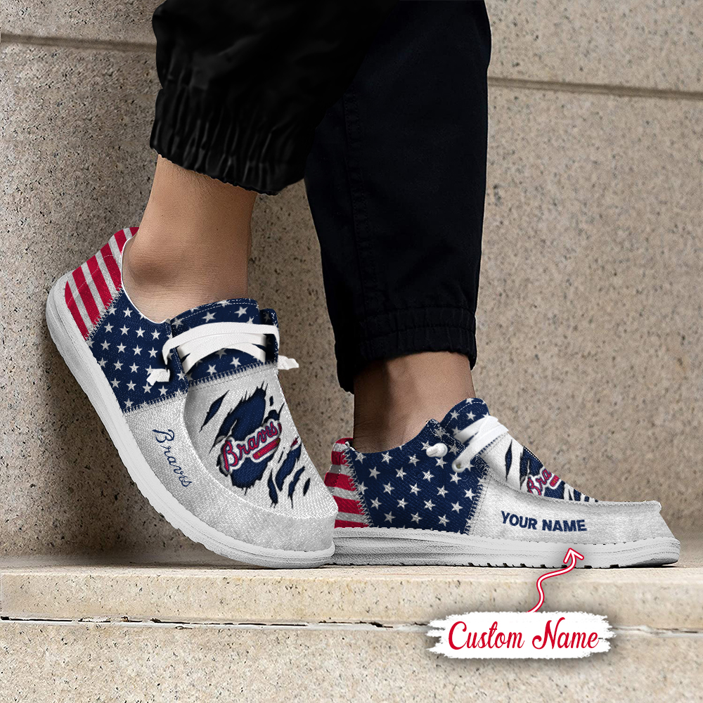 Atlanta Braves MLB Personalized Hey Dude Shoes For Men And Women ST5715