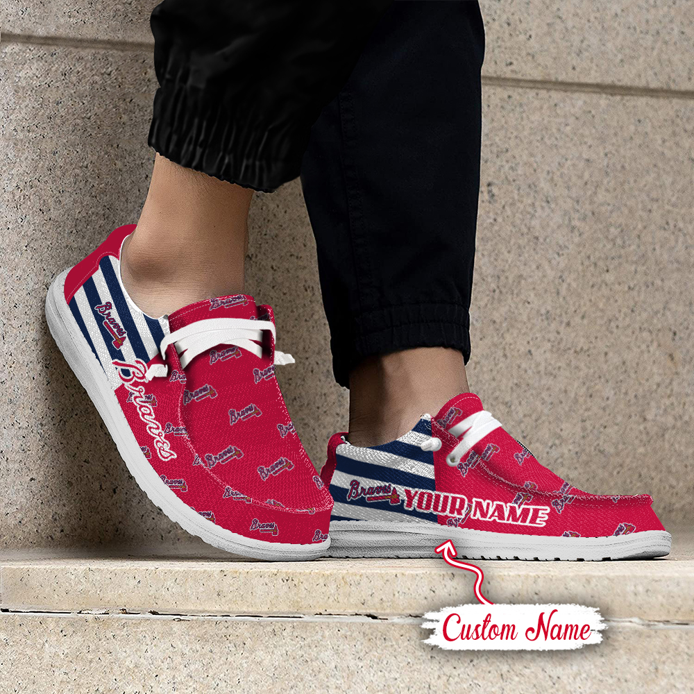 Atlanta Braves Personalized Hey Dude Shoes For Men And Women ST10605