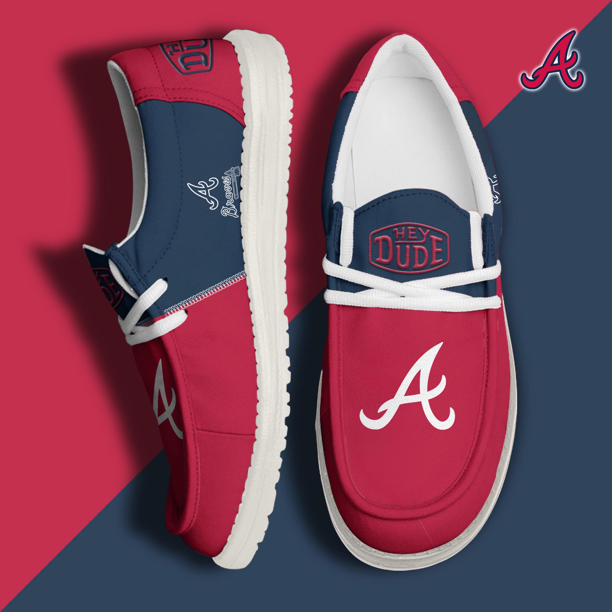 Atlanta Braves Personalized Hey Dude Shoes For Men And Women ST4763