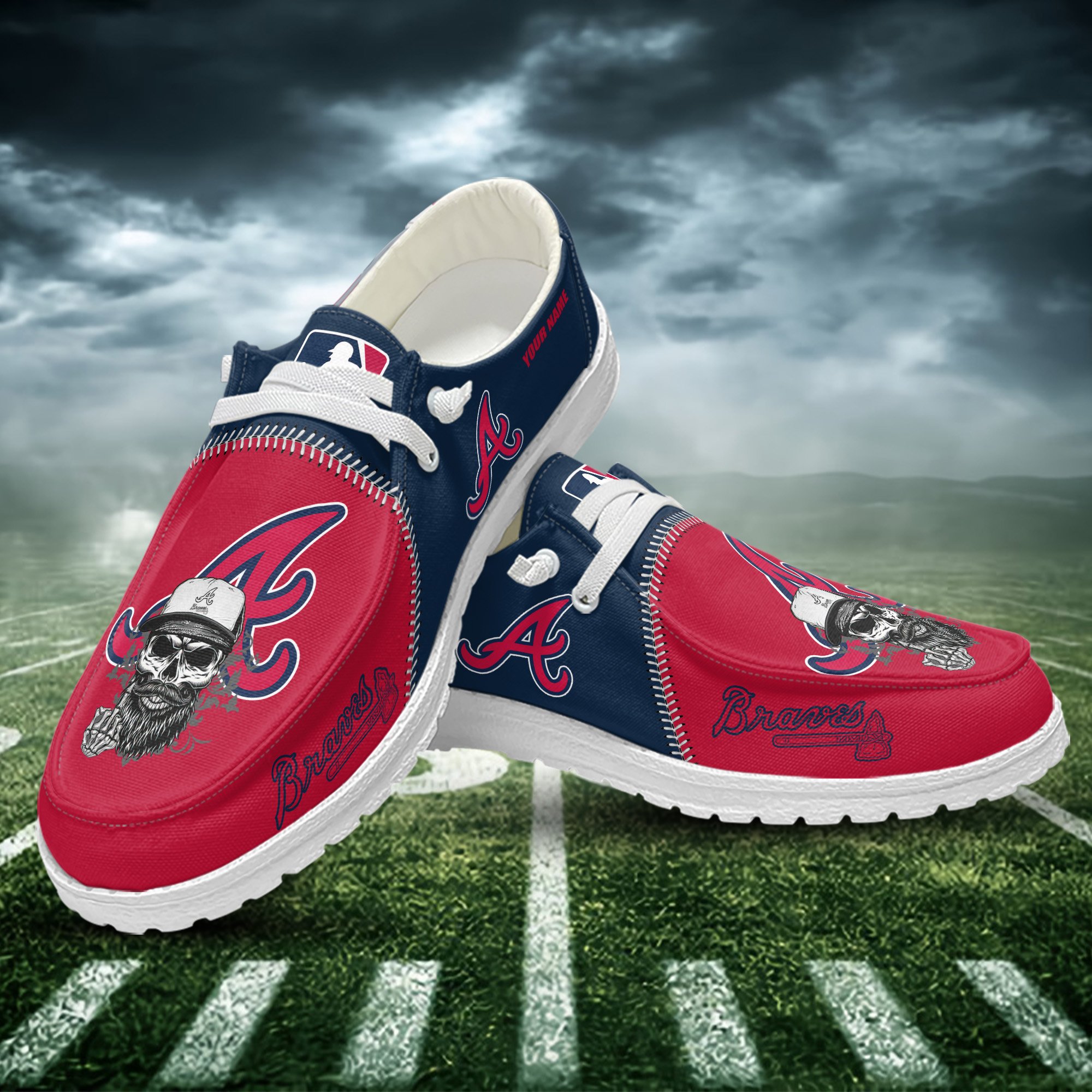 Atlanta Braves Personalized Hey Dude Shoes For Men And Women ST6608