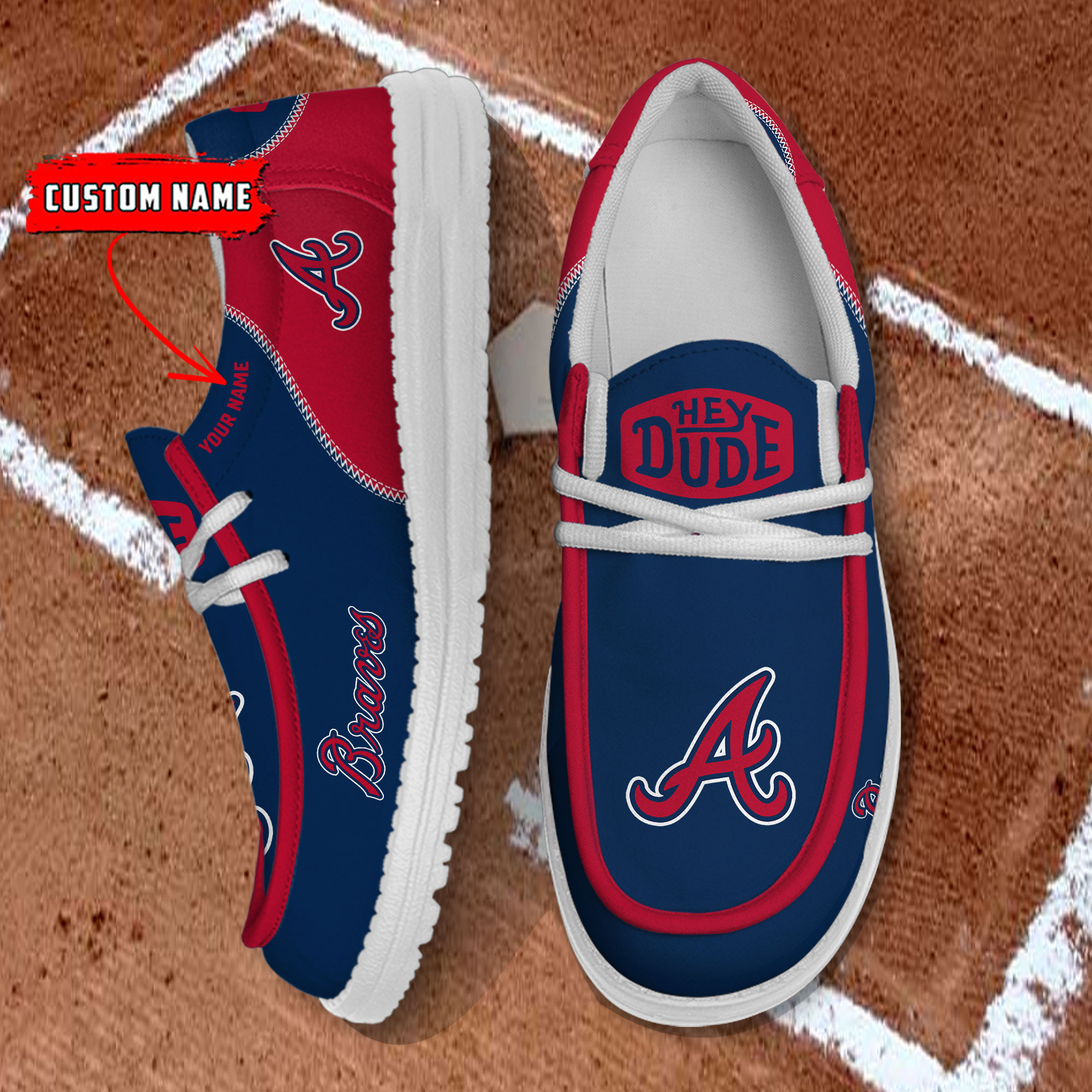 Atlanta Braves Personalized Hey Dude Shoes For Men And Women ST9847