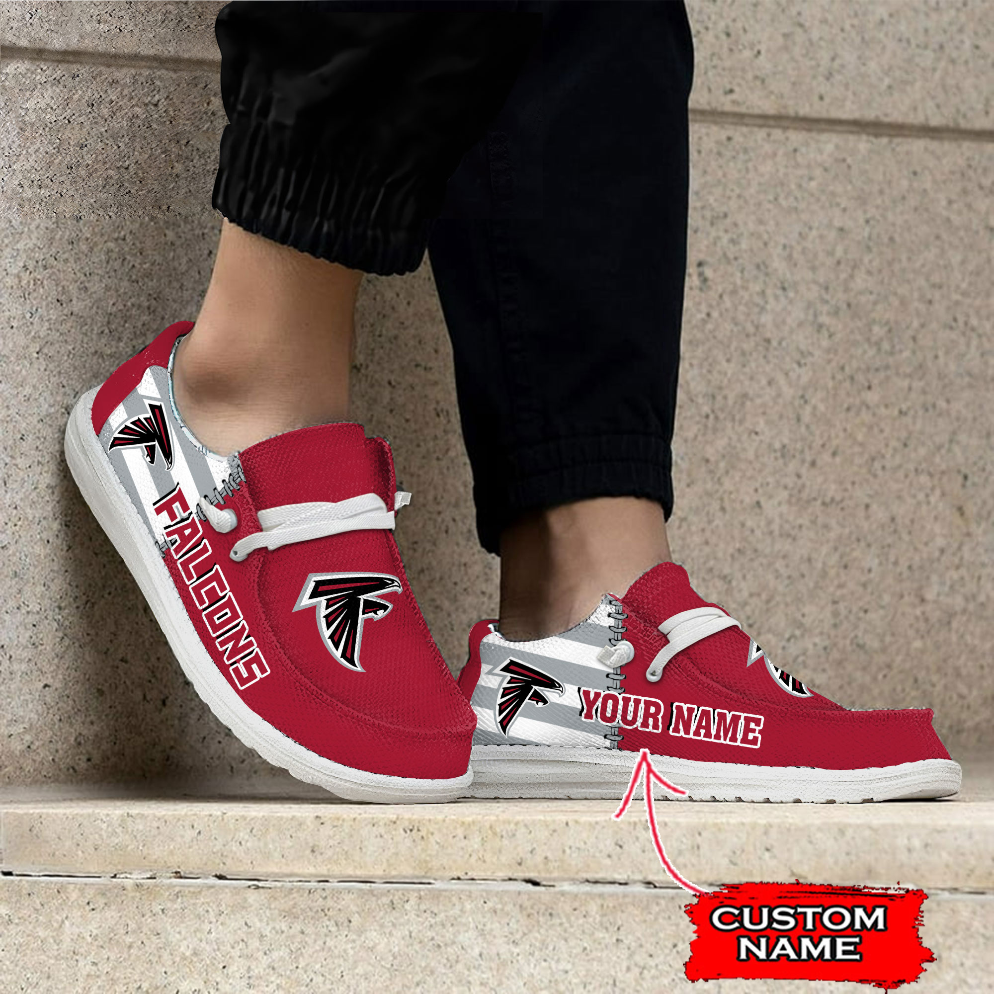 Atlanta Falcons NFL Personalized Hey Dude Shoes For Men And Women ST1178