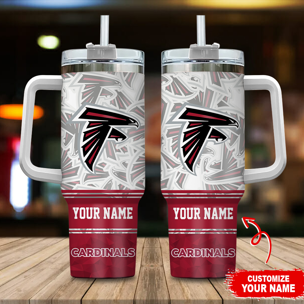 Atlanta Falcons NFL Stanley Tumbler With Handle Personalized Name St1129