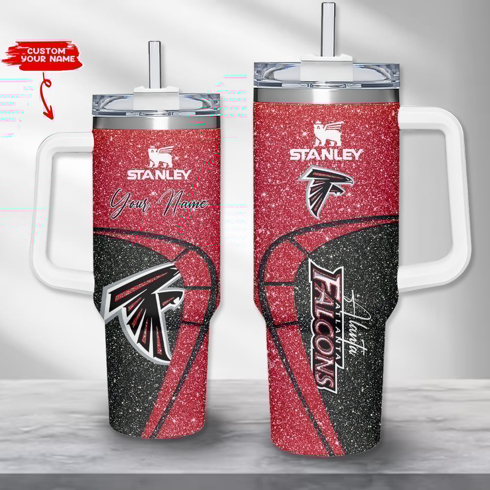 Atlanta Falcons NFL Stanley Tumbler With Handle Personalized Name St4107