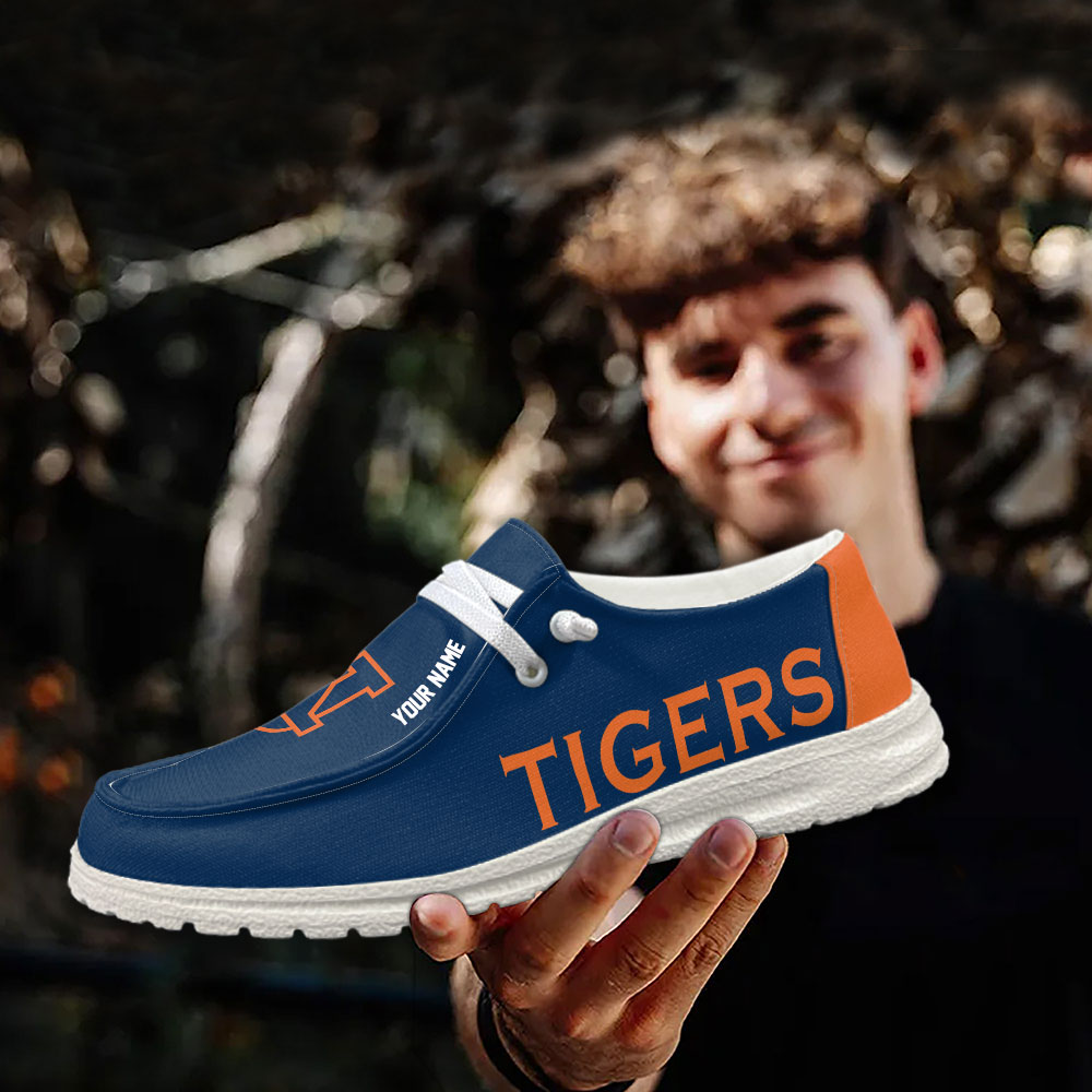 Auburn Tigers NCAA Personalized Hey Dude Shoes For Men And Women ST1113