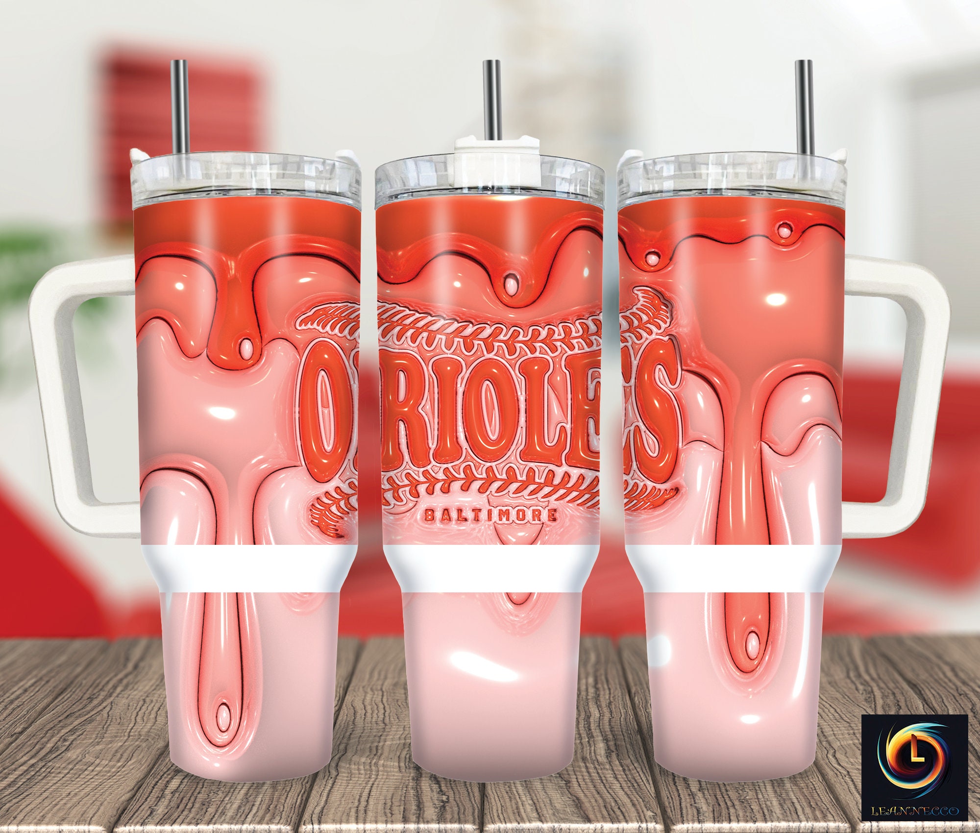 Baltimore Orioles MLB Stanley Tumbler With Handle Personalized Name St1309