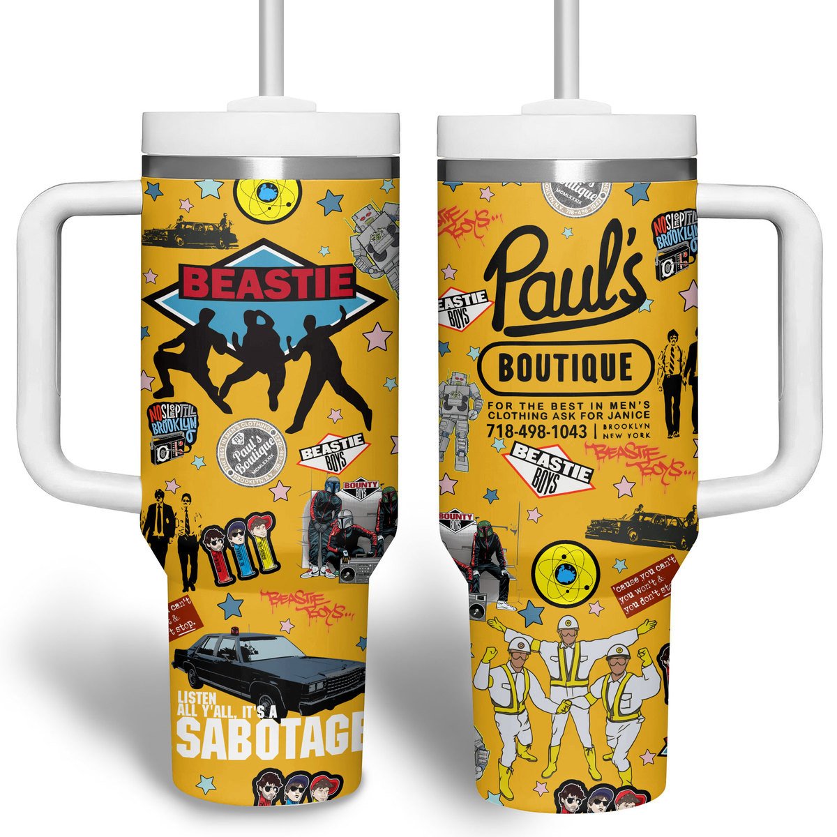 Beastie Boys Music Stanley Tumbler With Handle Personalized Name St5908
