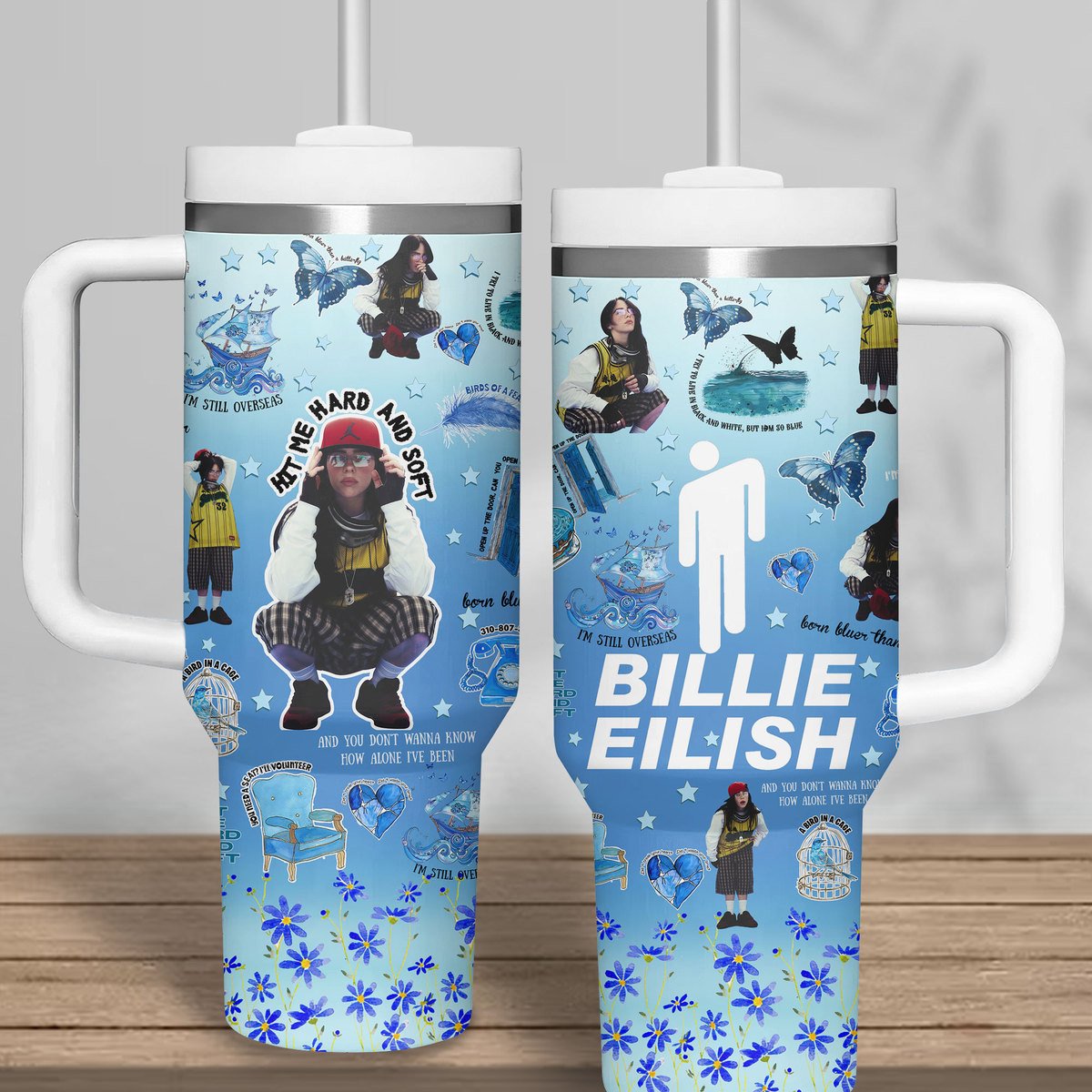 Billie Eilish Music Stanley Tumbler With Handle Personalized Name St6590
