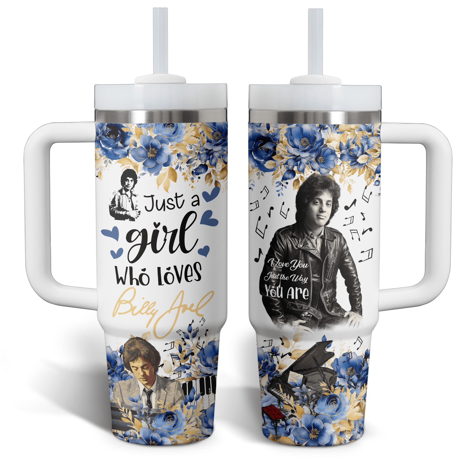 Billy Joel Music Stanley Tumbler With Handle Personalized Name St7520