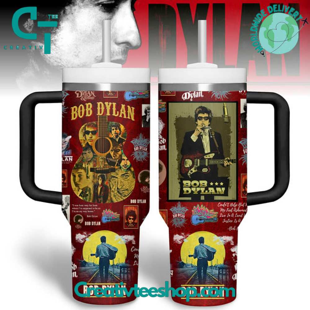 Bob Dylan Music Stanley Tumbler With Handle Personalized Name St6618