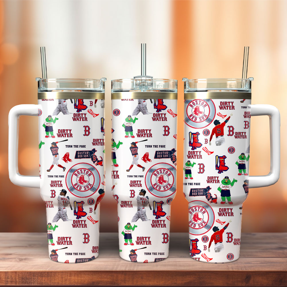 Boston Red Sox Baseball MLB Sport Stanley Tumbler With Handle Personalized Name St5060