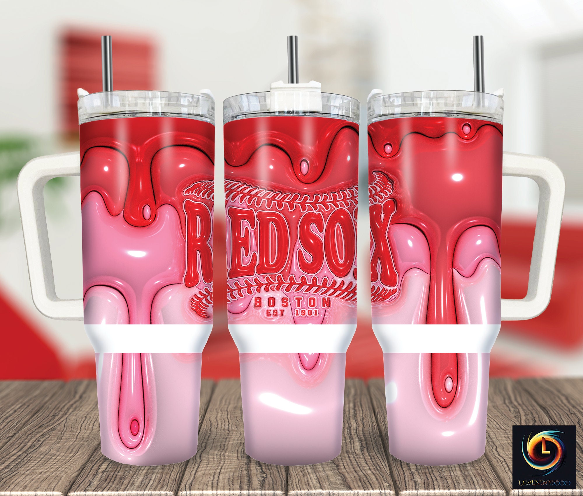 Boston Red Sox MLB Stanley Tumbler With Handle Personalized Name St9345