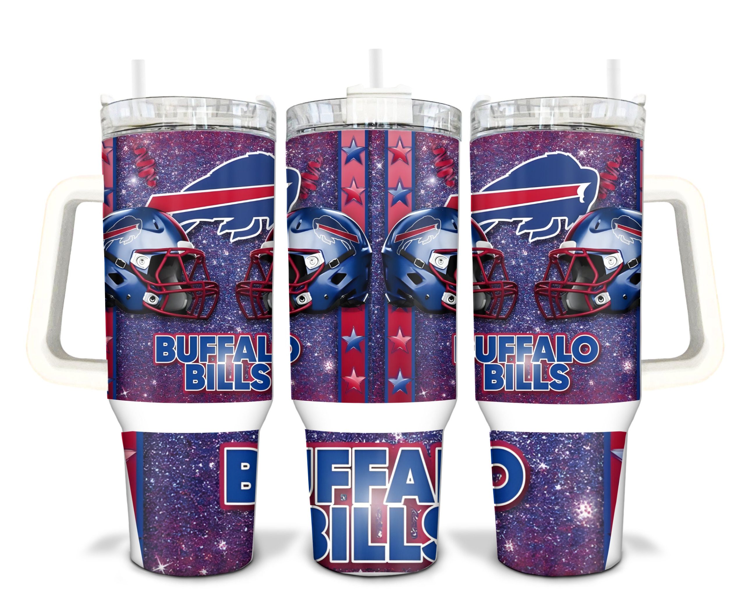 Buffalo Bills NFL Stanley Tumbler With Handle Personalized Name St3097
