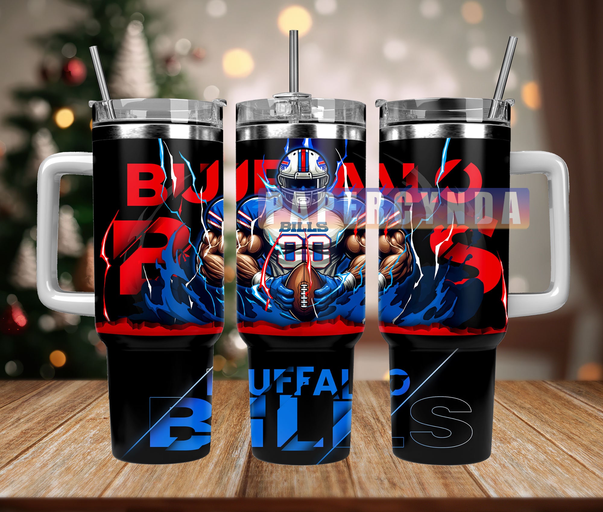Buffalo Bills Stanley Tumbler With Handle Personalized Name St5714