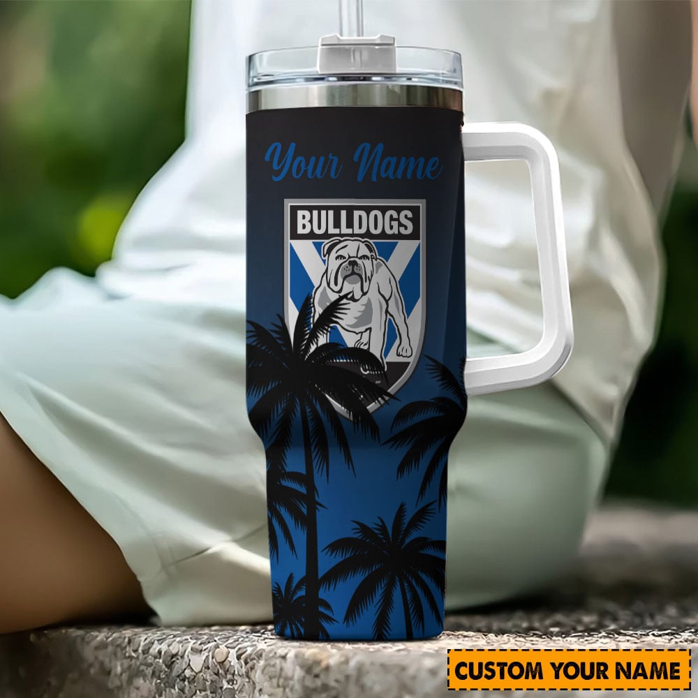 Canterbury Bulldogs NRL Stanley Tumbler With Handle Personalized Name St7129