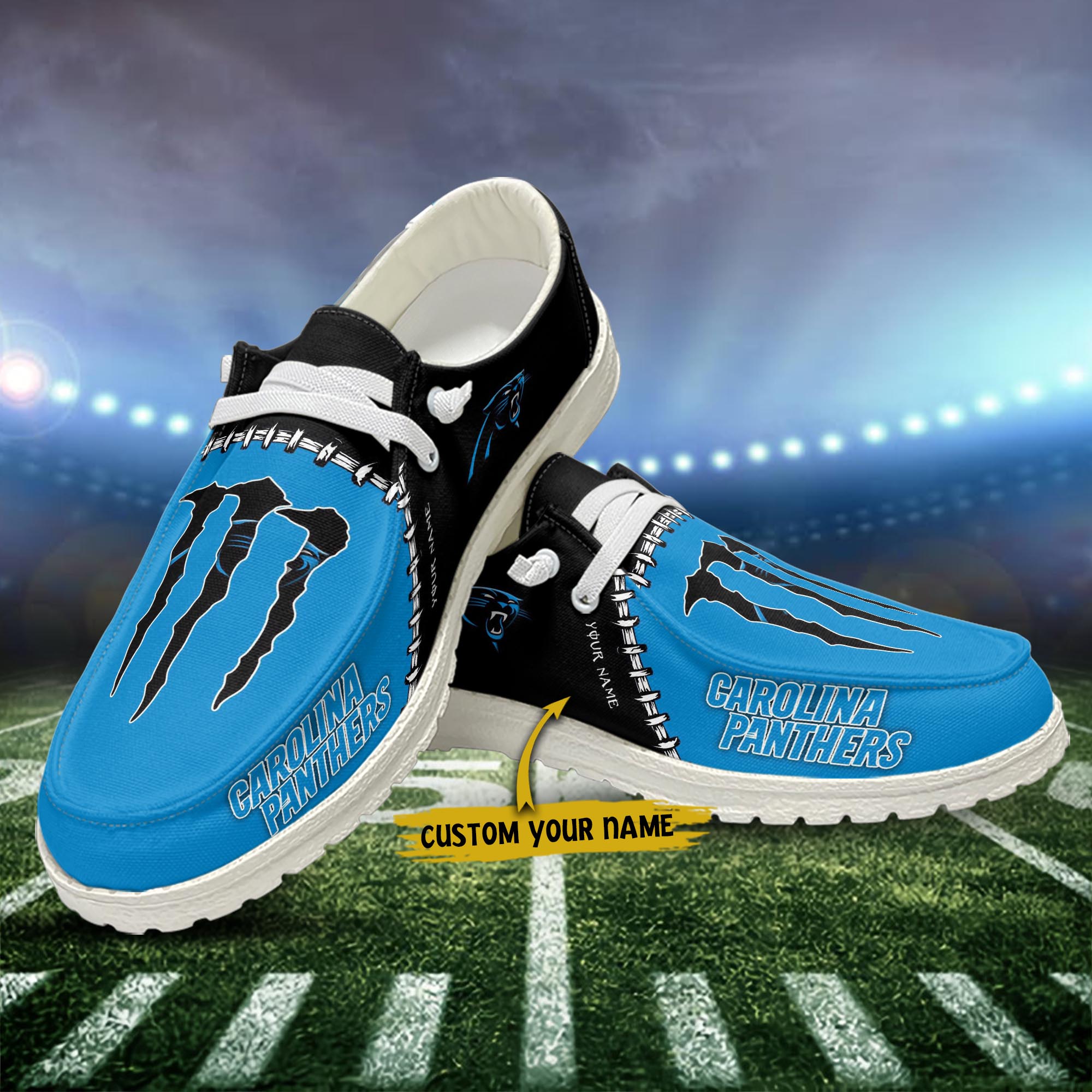 Carolina Panthers NFL Personalized Hey Dude Shoes For Men And Women ST1138
