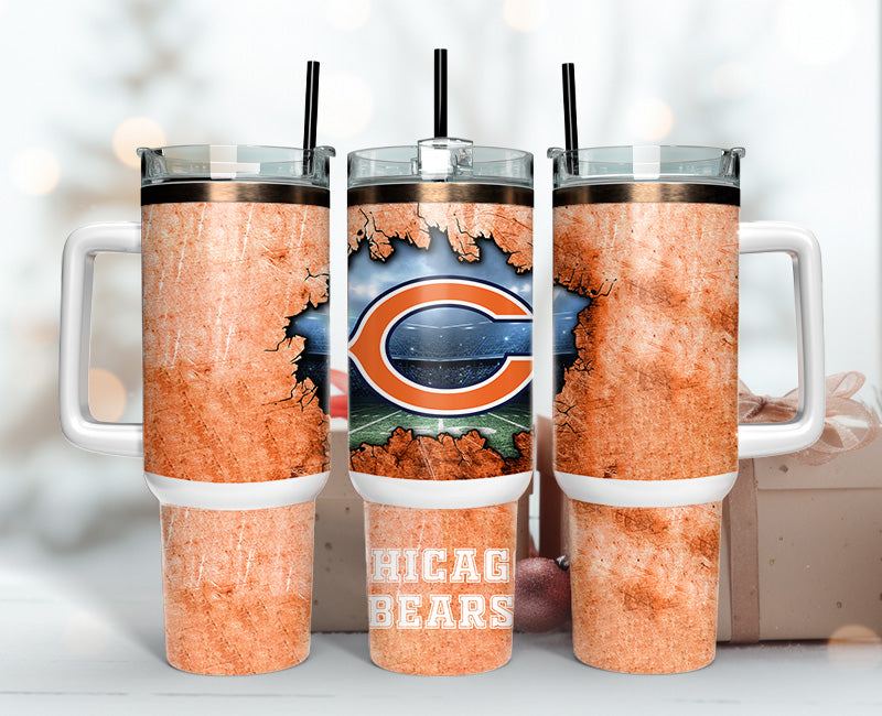 Chicago Bears NFL Stanley Tumbler With Handle Personalized Name St5508