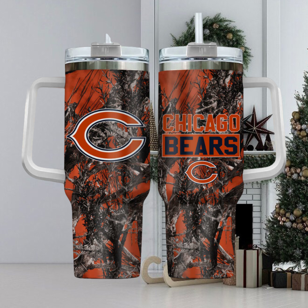 Chicago Bears NFL Stanley Tumbler With Handle Personalized Name St7498