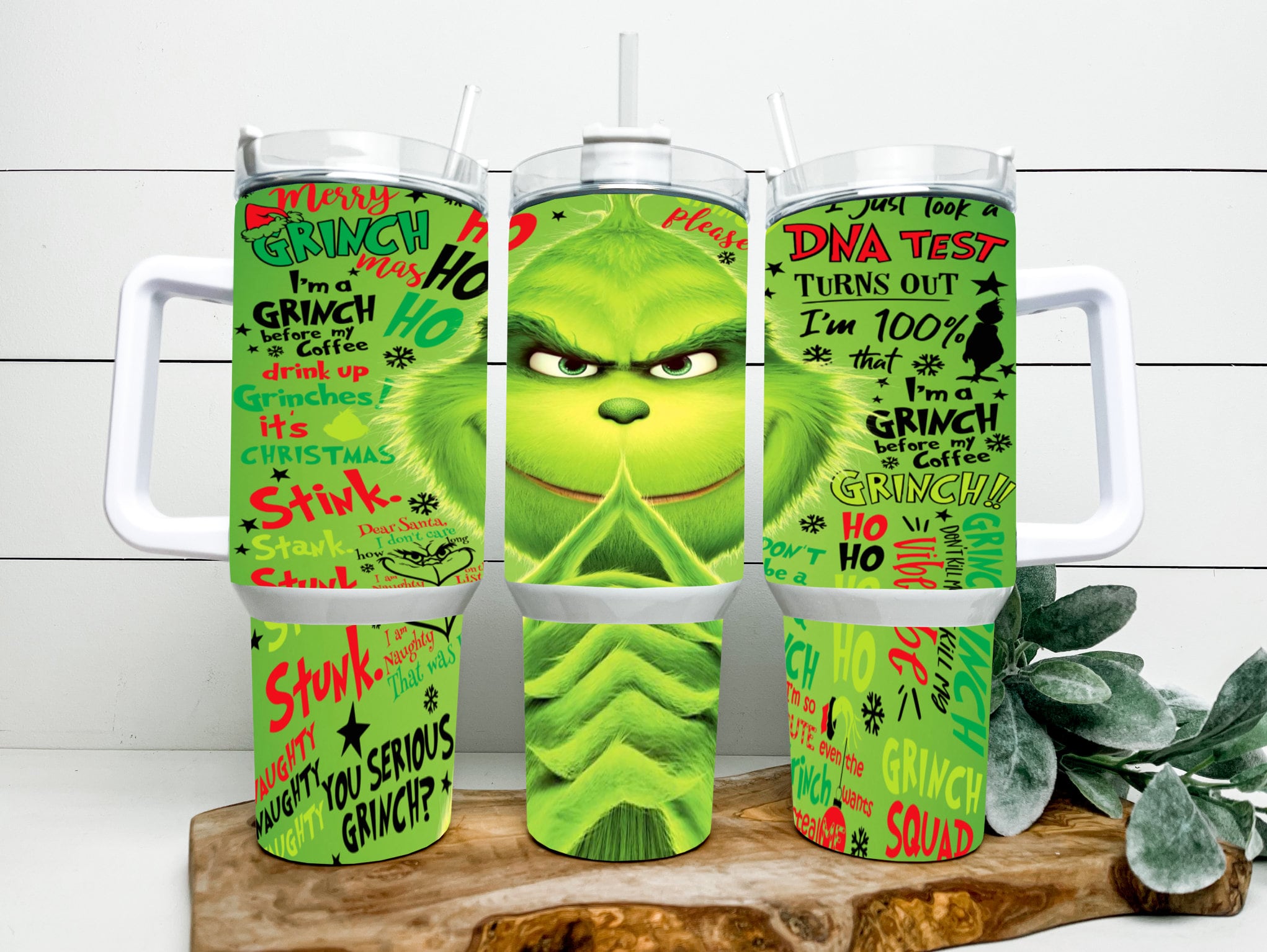 Christmas Grinch Movies Stanley Tumbler With Handle Personalized Name St8556