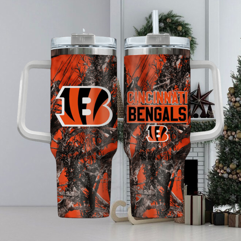 Cincinnati Bengals NFL Stanley Tumbler With Handle Personalized Name St3441