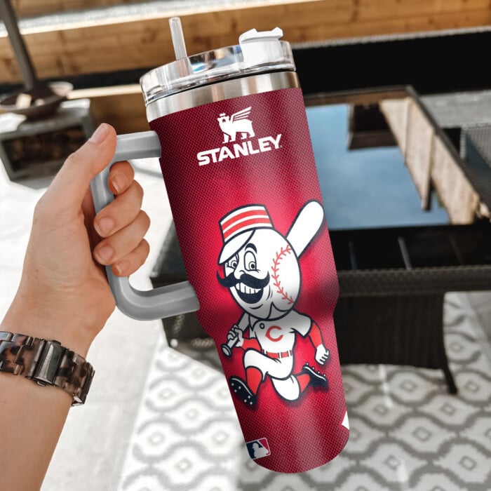 Cincinnati Reds Stanley Tumbler Personalized Name St6149