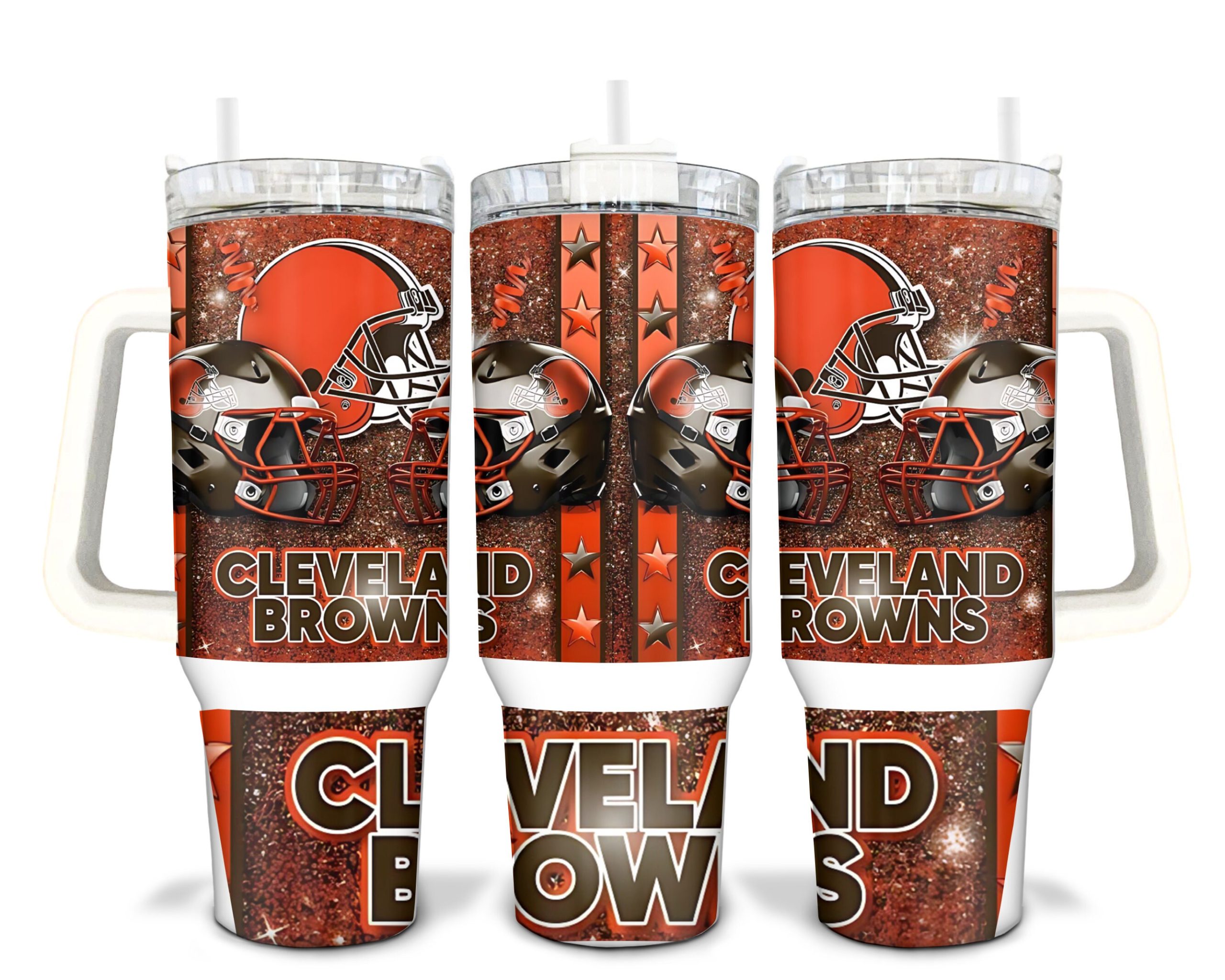 Cleveland Browns NFL Stanley Tumbler With Handle Personalized Name St7770