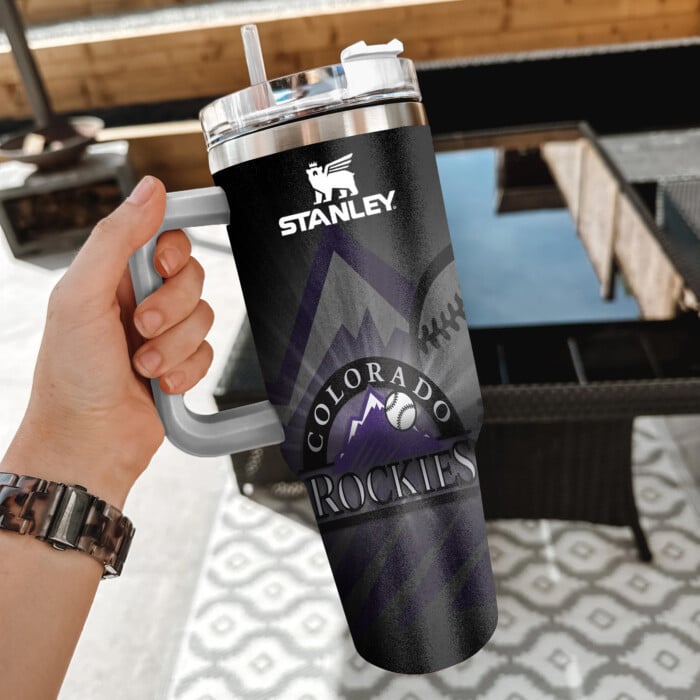 Colorado Rockies Stanley Tumbler Personalized Name St4282