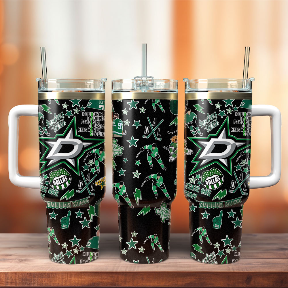 Dallas Stars NHL Sport Stanley Tumbler With Handle Personalized Name St3891