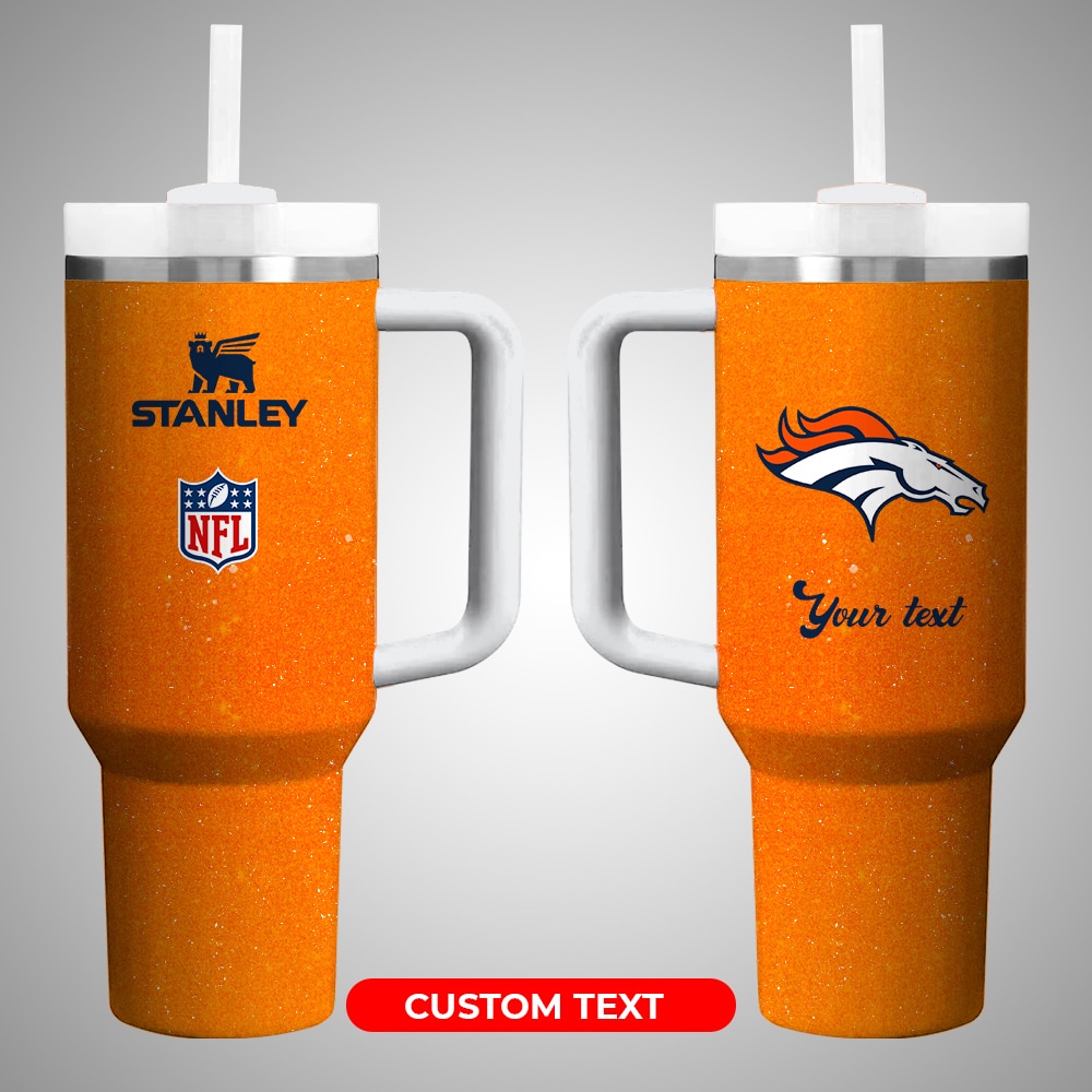 Denver Broncos NFL Stanley Tumbler With Handle Personalized Name St8068