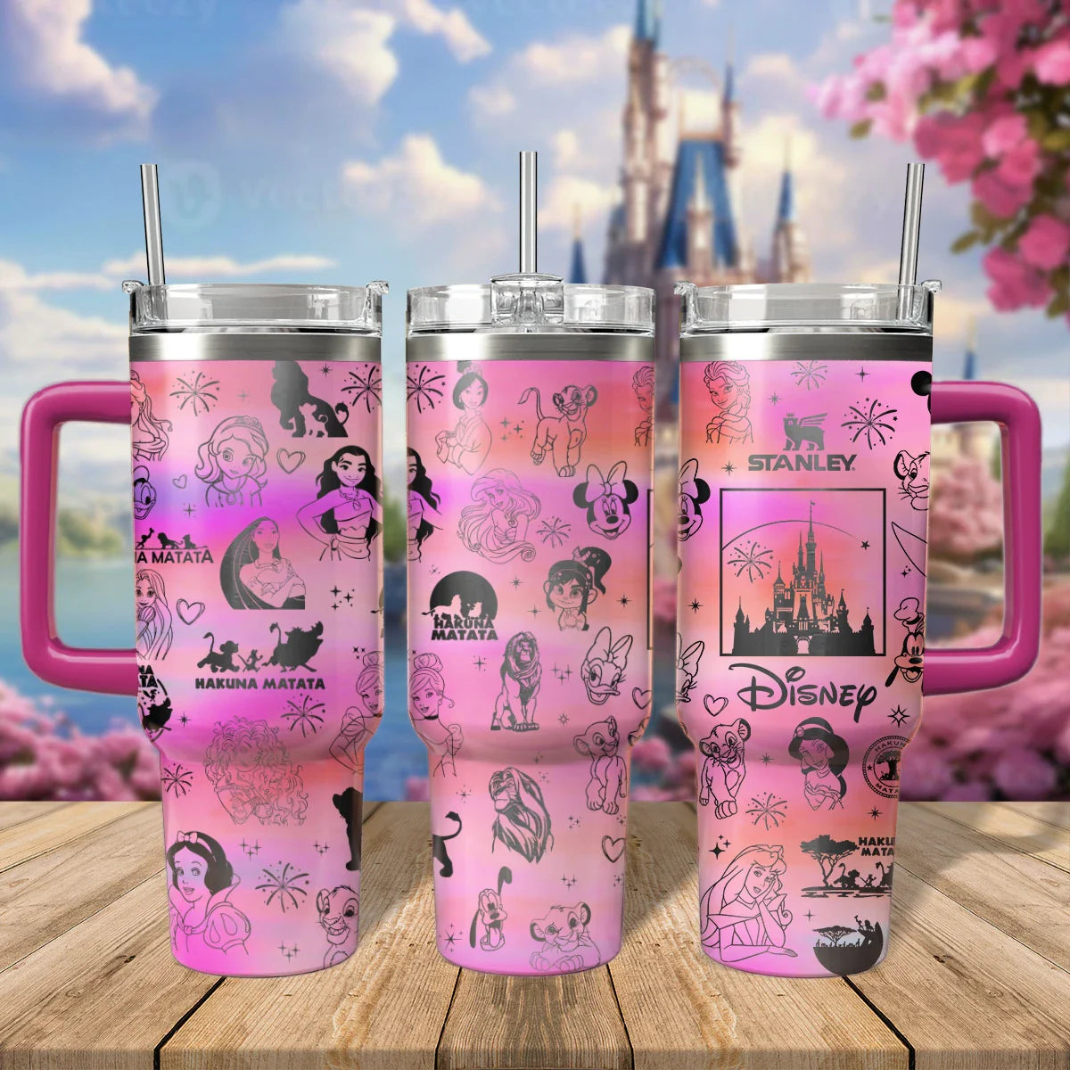 Disney Character Cartoon Stanley Tumbler With Handle Personalized Name St4764