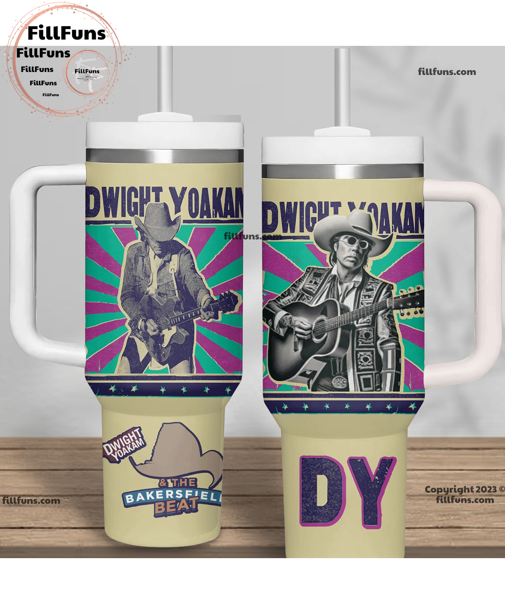 Dwight Yoakam & The Bakersfield Beat Music Stanley Tumbler With Handle Personalized Name St5638
