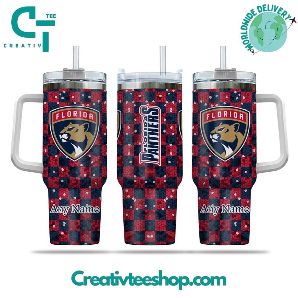 Florida Panthers NHL Stanley Tumbler With Handle Personalized Name St7835