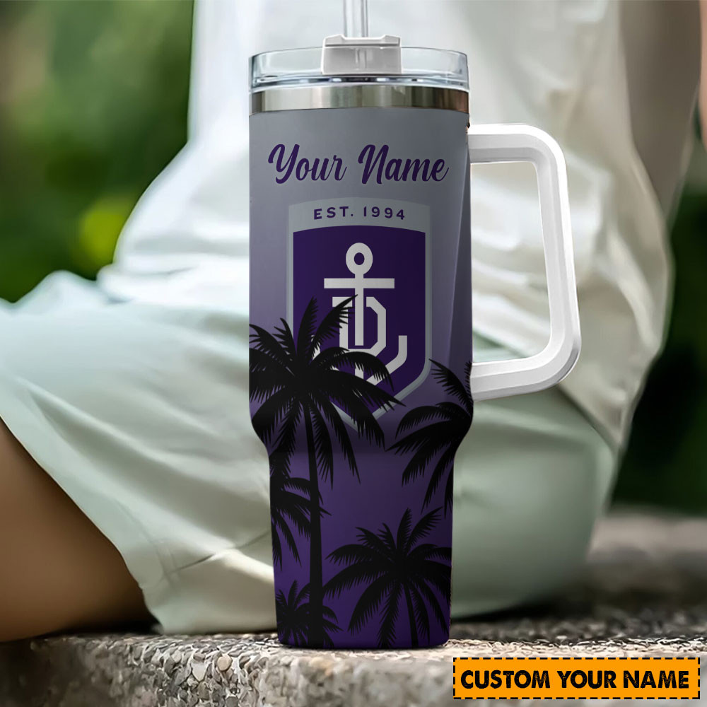Fremantle Dockers AFL Stanley Tumbler With Handle Personalized Name St6559