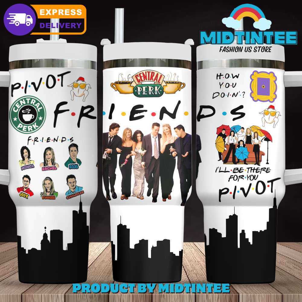 Friends TV Series Stanley Tumbler With Handle Personalized Name St9608