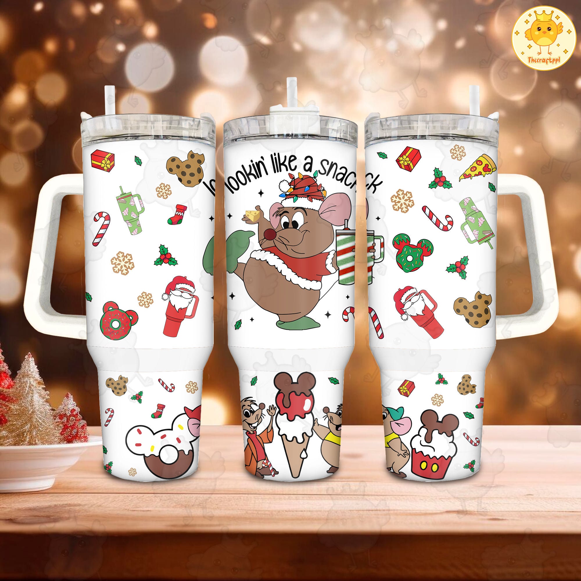 Gus Cinderella Disney Cartoon Stanley Tumbler With Handle Personalized Name St5332