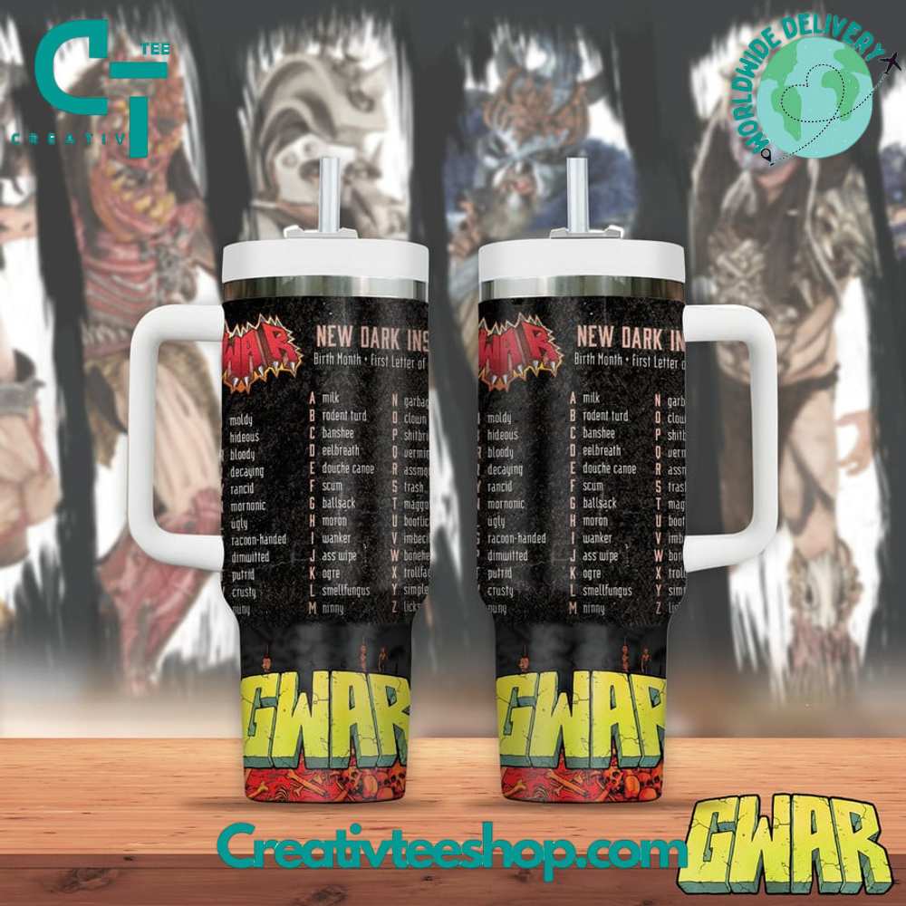 Gwar Music Stanley Tumbler With Handle Personalized Name St3338
